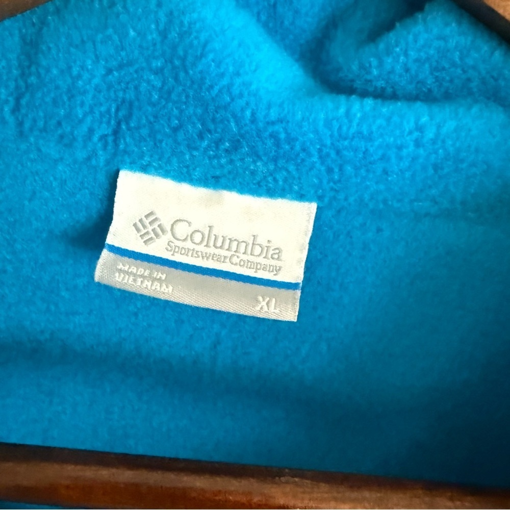 Columbia Bright Blue Fleece Jacket - Picture 4 of 8